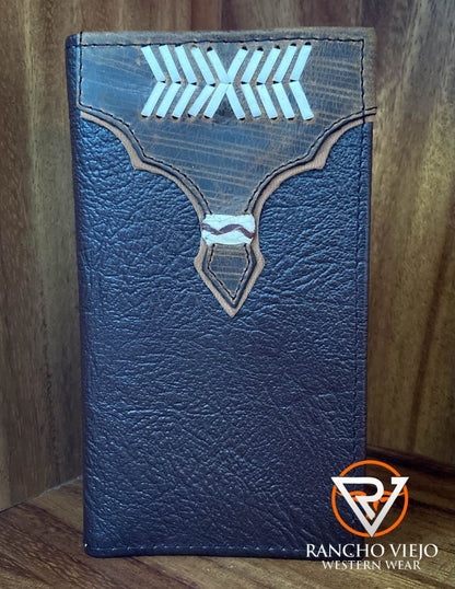 Cartera bifold texana bordado estilo Indio - Tombstone