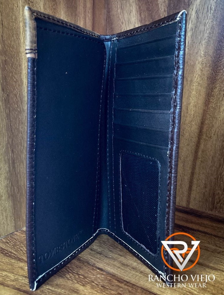 Cartera bifold texana bordado estilo Indio - Tombstone