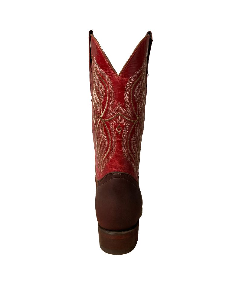 Bota de Piel Genuina para Hombre JW Ranch - Estilo Justin, Color Shedron, Crazy Horse