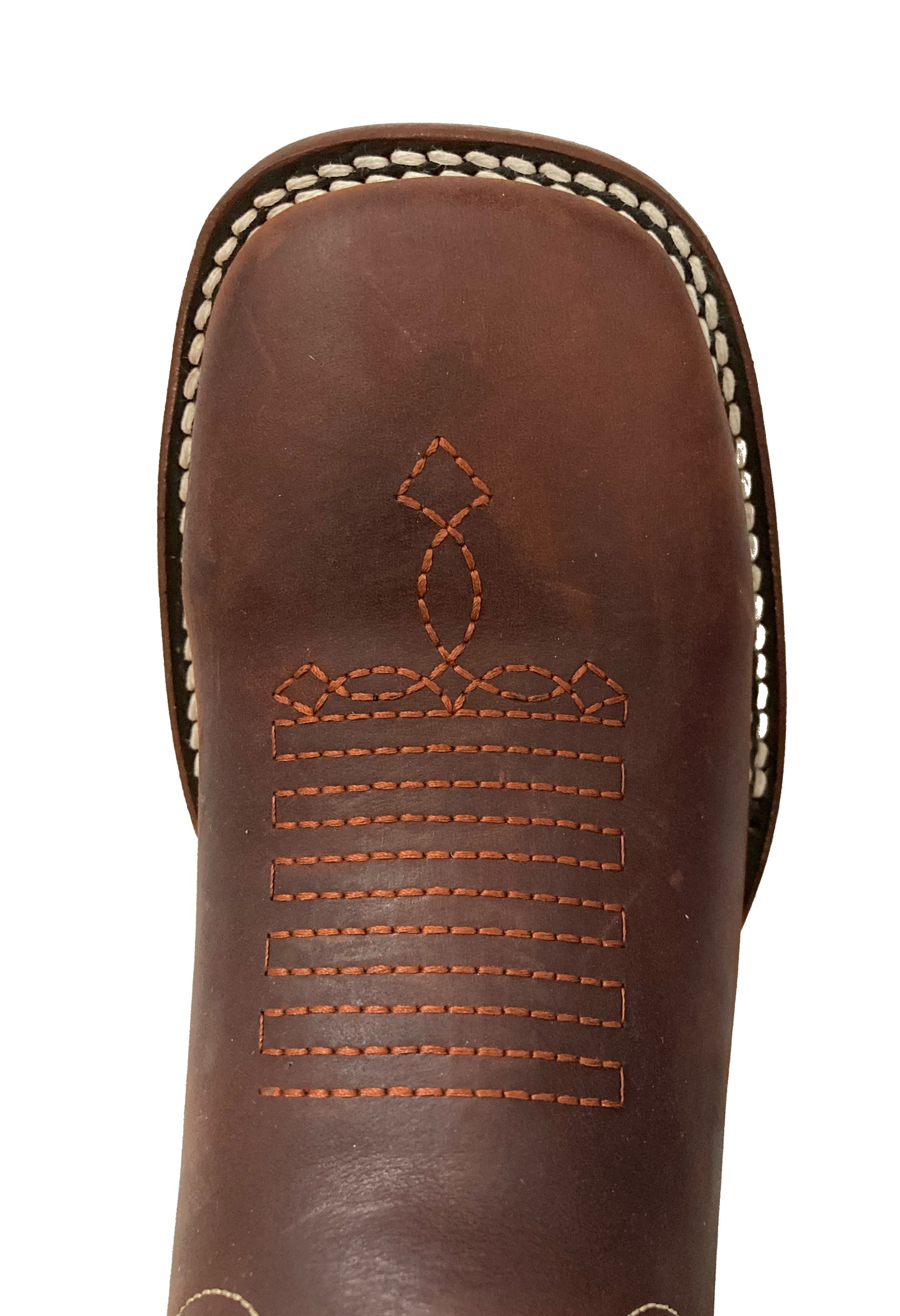 Bota de Piel Genuina para Hombre JW Ranch - Estilo Justin, Color Shedron, Rodeo, Crazy Horse